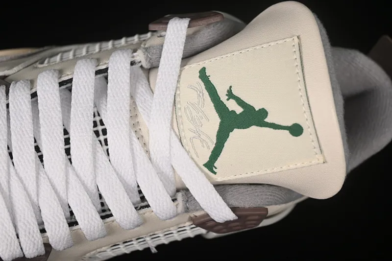 All Categories Air Jordan Jordan Series Basketball Shoes Air Jordan 4 Special Price #ZG Version Air Jordan 4 Retro "Baimoka" AJ4 Joe 4 White Mocha Joint Basketball Shoes DR5415-102